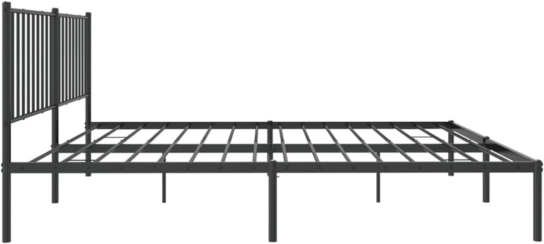 Tidyard Bettgestell mit Kopfteil Metallbett Gästebett Doppelbett/Einzelbett Bett Bettrahmen Schlafzi