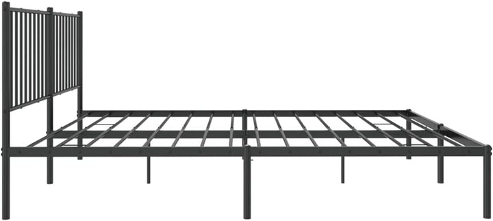 Tidyard Bettgestell mit Kopfteil Metallbett Gästebett Doppelbett/Einzelbett Bett Bettrahmen Schlafzi