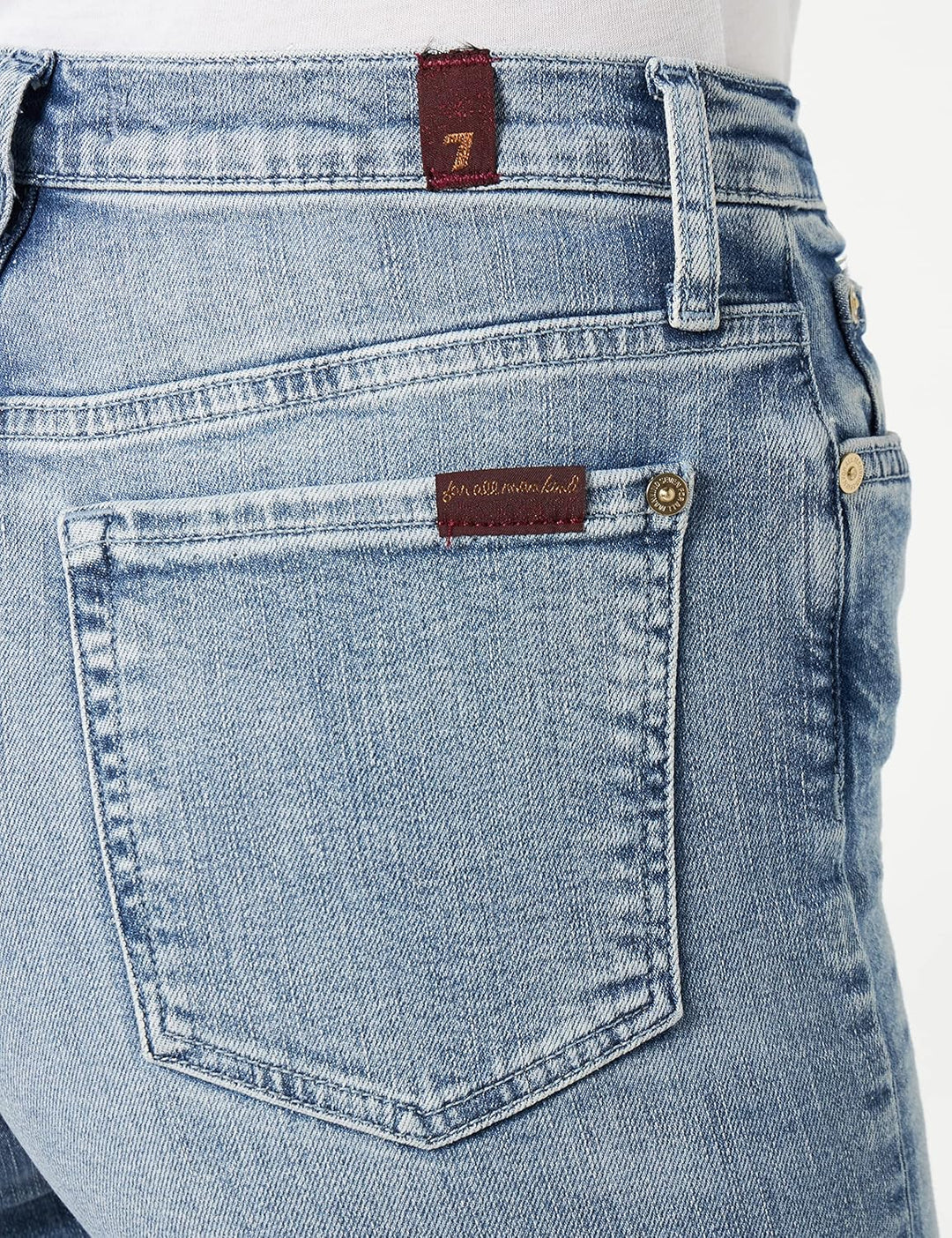 7 For All Mankind Damen Modern Dojo Jeans 31 Light Blue, 31 Light Blue
