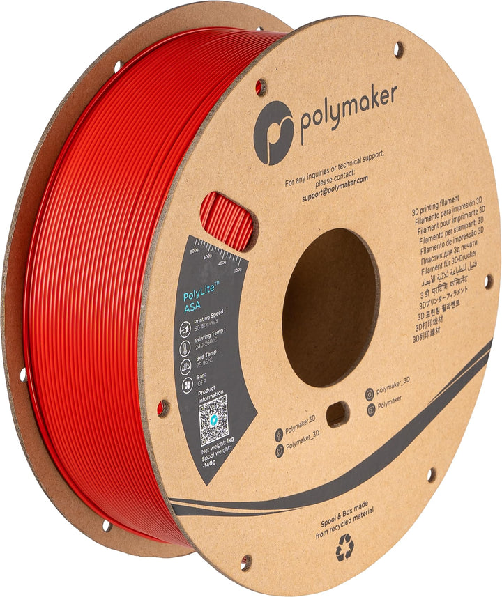 Polymaker PolyLite ASA Rot - 1.75mm - 1kg