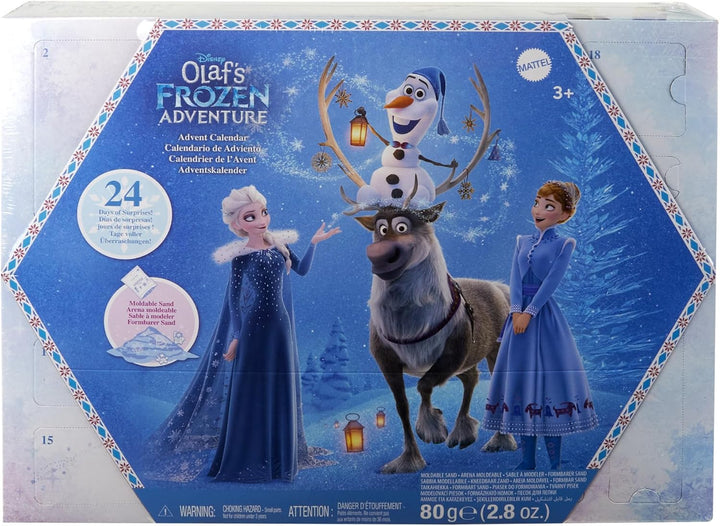 Mattel Disney Die Eiskönigin Kleine Anna- und Elsa-Puppen Adventskalender mit 2 Freundefiguren, form