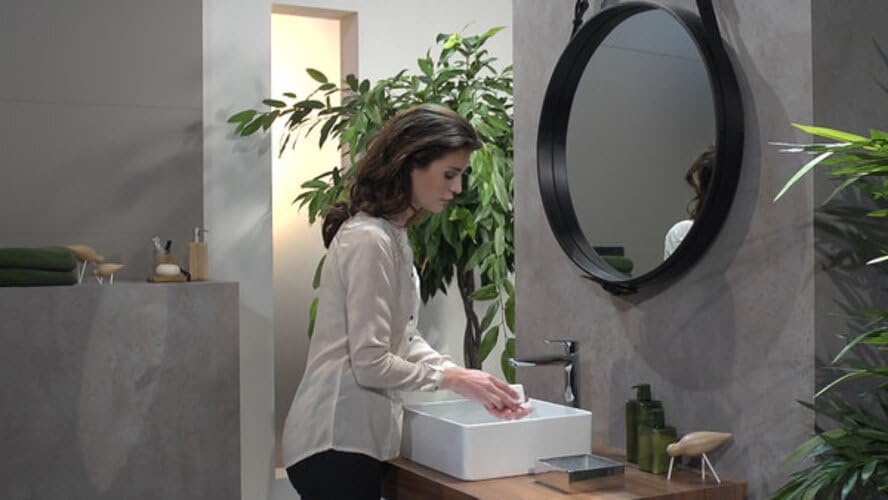 Hansgrohe Talis E Waschtischarmatur 11 ohne Ablaufgarnitur Brushed Schwarz Chrome Auslaufhöhe 240mm