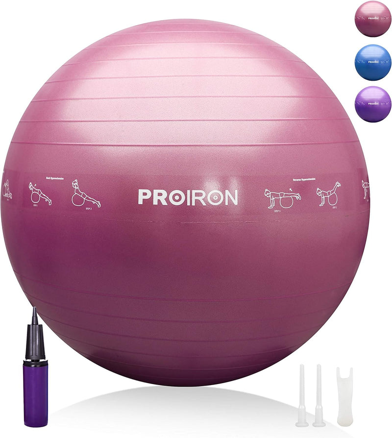 PROIRON Gymnastikball Pezziball Sitzball Trainingsball Fitnessball & Balance für Core-Training mit P