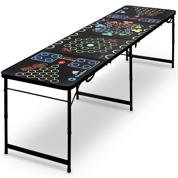 CampFeuer Bierpong Tisch | Klappbarer 6 in 1 Multigame Tisch | Beer Pong Tisch für Rage Cage, Trinks