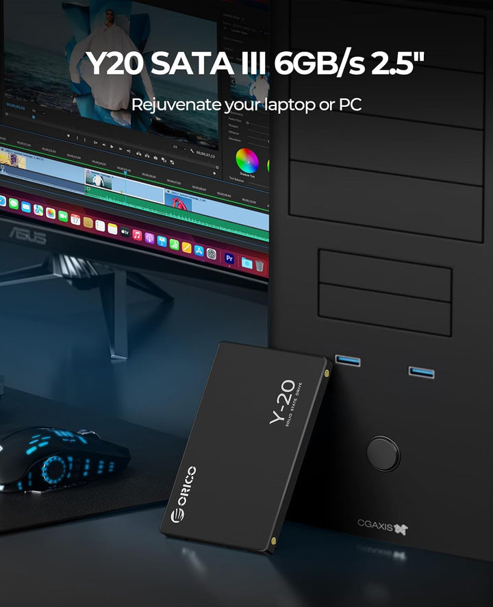 ORICO 2TB SSD SATA III 6Gb/s, 2.5“ Interne Solid State Festplatte, bis zu 500MB/s, Kompatibel mit La