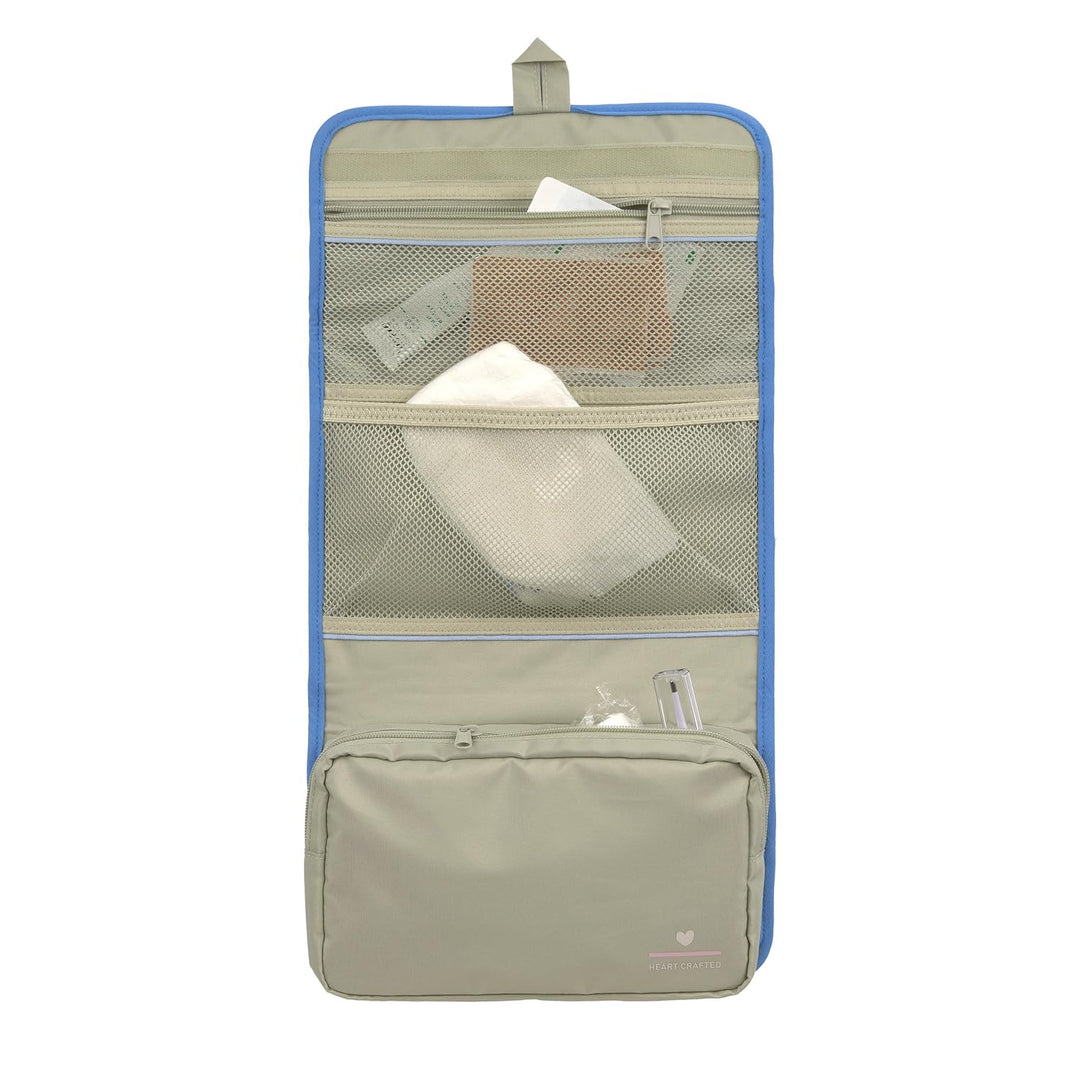 LÄSSIG Windeltasche XL mit Wickelunterlage für unterwegs Blue | Wickelorganizer, Baby Wickeltasche,
