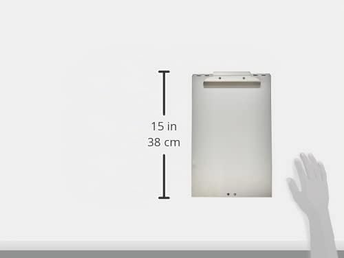Westcott E-17003 00 Formularhalter-Box aus Aluminium, DIN A4, Grosses Aufbewahrungsfach, Unten öffne