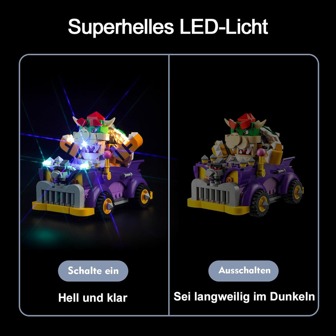Led Licht Set für Lego Super Mario Bowsers Monsterkarre – Erweiterungsset (Kein Lego), Dekorationsbe