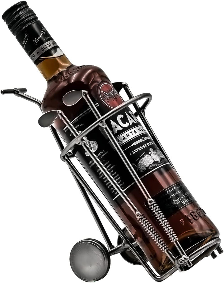 STEEMO Original Schraubenmännchen Weinflaschen-Halter Golftasche Golfbag - handgefertigter Weinhalte