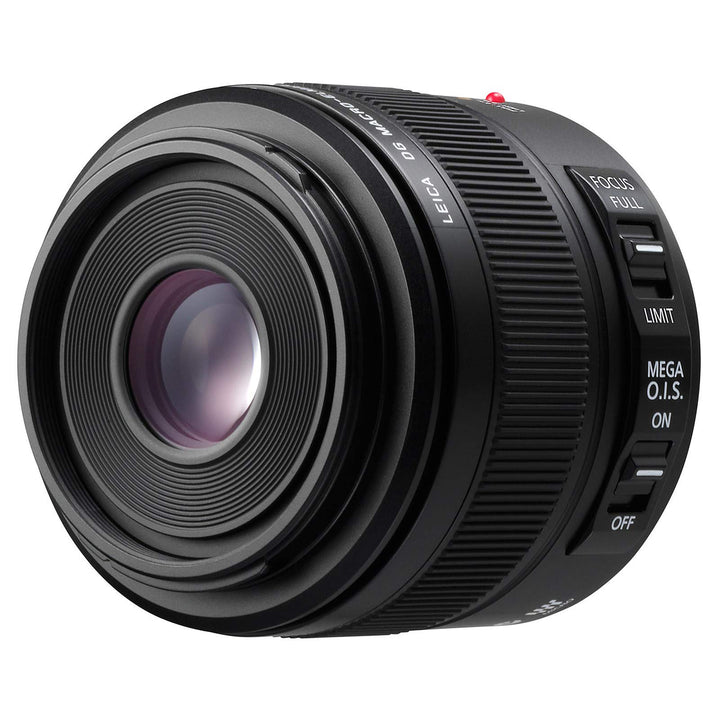 Panasonic H-ES045E LEICA DG ELMARIT Makro 45 mm F2.8 ASPH. Objektiv (Hochleistungs-Makro Objektiv, 9