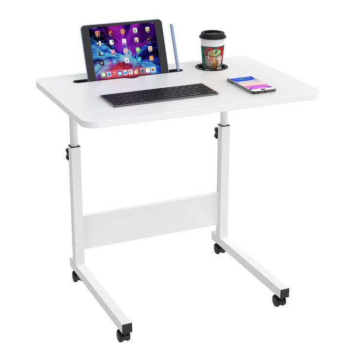 PIPIPOXER 60x40cm Laptoptisch höhenverstellbarer Schreibtisch Computertisch mobiler Laptop-Schreibti