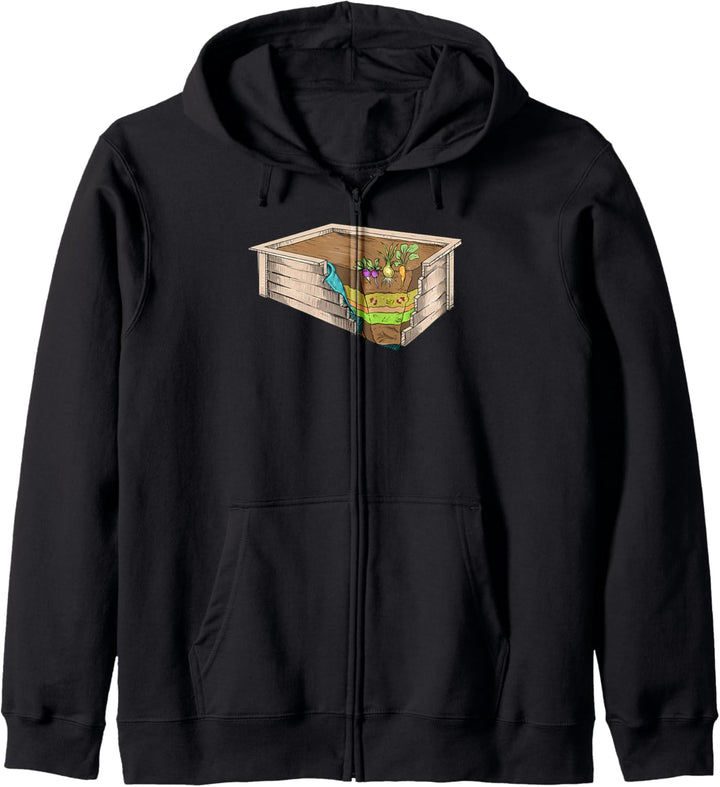 Hochbeet I Vintage Selbstversorger Salat Motiv für Zuhause Kapuzenjacke