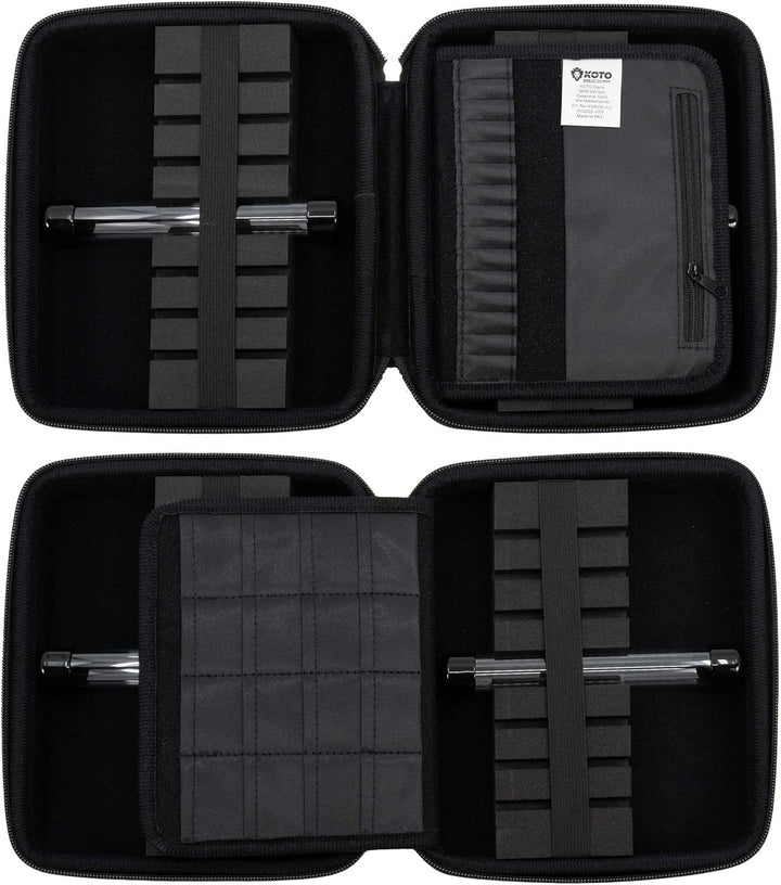 KOTO - Dartwallet Eva Large Plain, Darttasche mit Reissverschluss, Dart Hülle, Dartkoffer, Darts Box