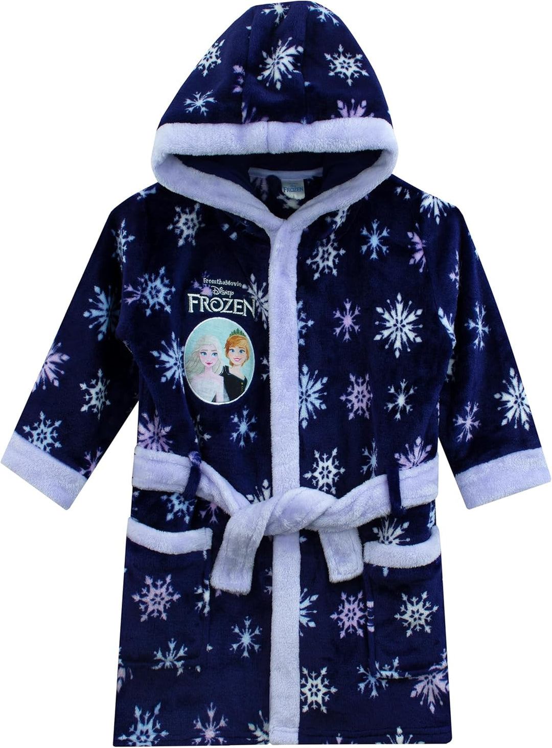 Disney Frozen Bademantel | Kinder Bademantel Elsa Und Anna | Morgenmantel Mädchen 98 Blau, 98 Blau