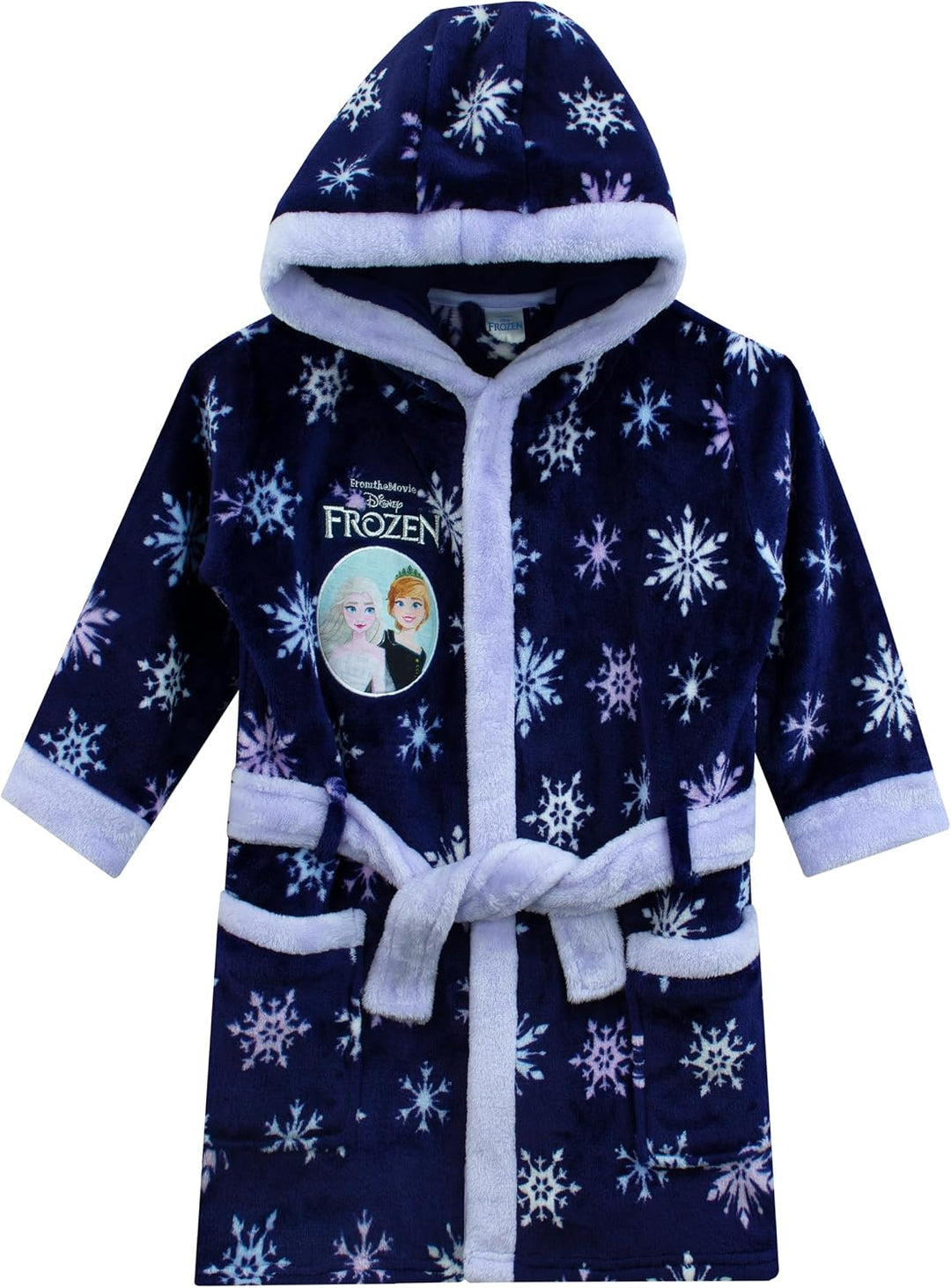 Disney Frozen Bademantel | Kinder Bademantel Elsa Und Anna | Morgenmantel Mädchen 92 Blau, 92 Blau