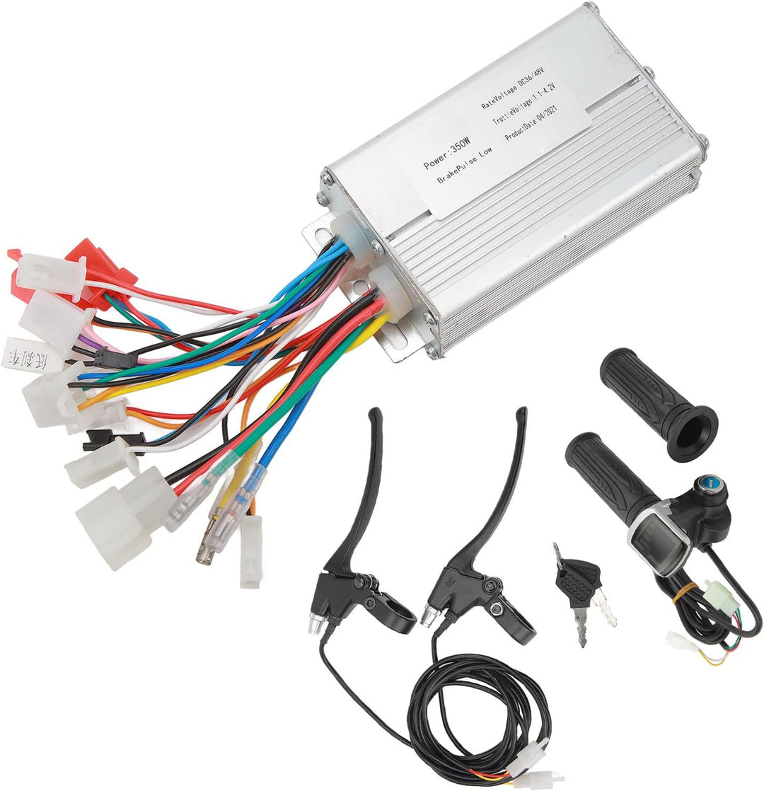 BuyWeek Elektrofahrrad Brushless Motor Controller Kit, 36V 48V 250W Bürstenloser Motor Controller Ga