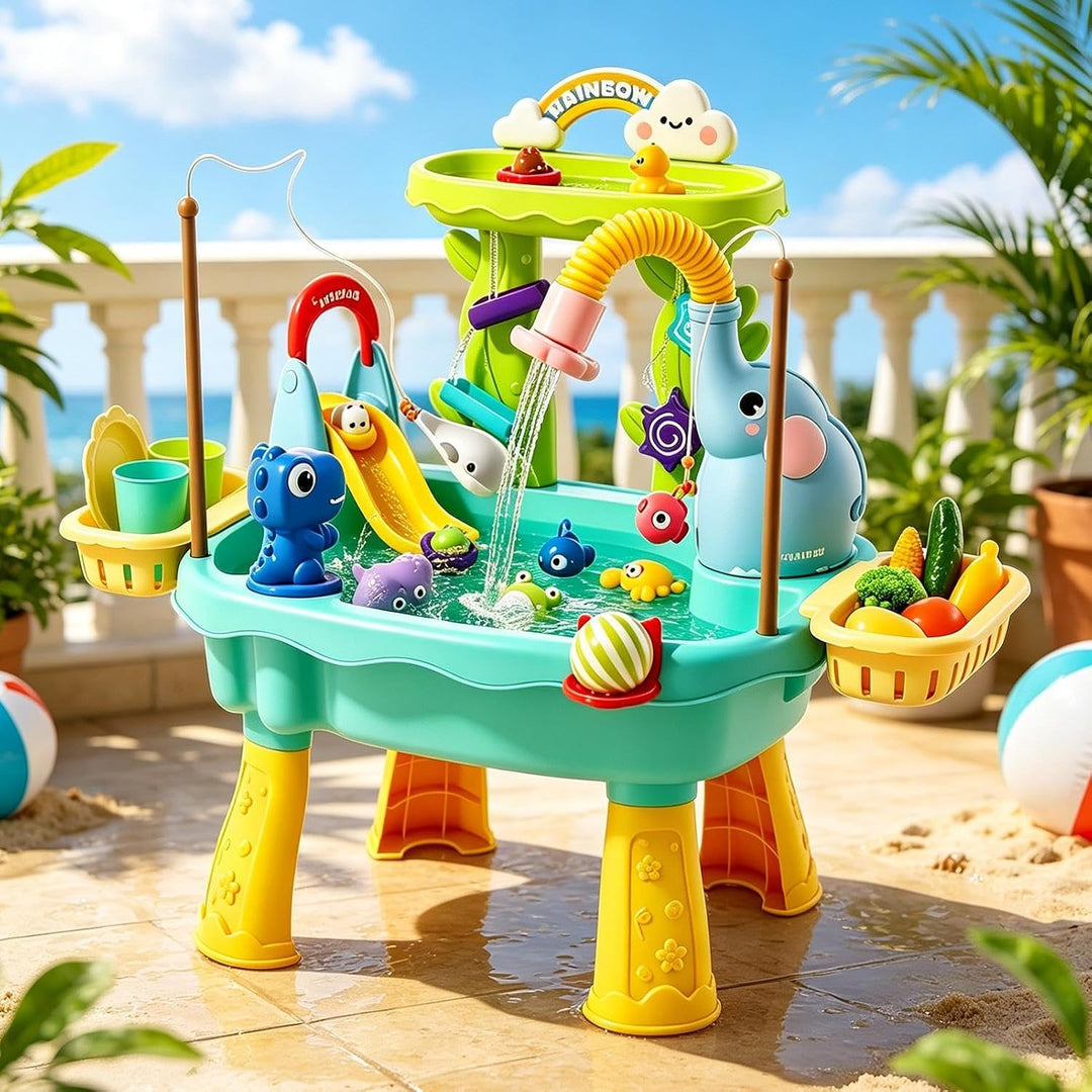 Wasserspieltisch Elefanten-Design Sensorik-Waschbeckenspielzeug | Kinder Aktivitätstisch Für Hinterh