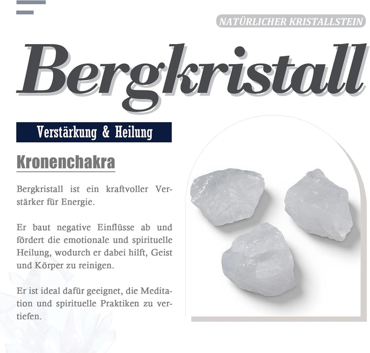 Nupuyai Bergkristall Kristall Rohstein Windspiele Fensterdeko Hängendes Deko für Garten Terrasse Bal