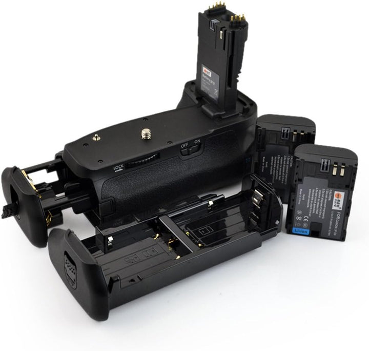 DSTE® Batterie Griff für Canon EOS 60D SLR Digital Kamera als BG-E9 mit (2 packung) LP-E6