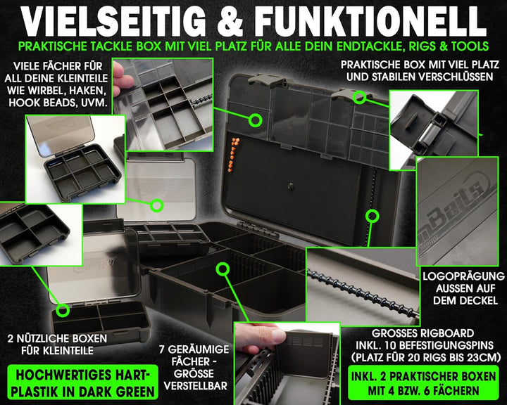 Magic Baits Tackle Box Large System Carp Tackle Box Karpfen Rig Box Carptackle Safe Angelbox
