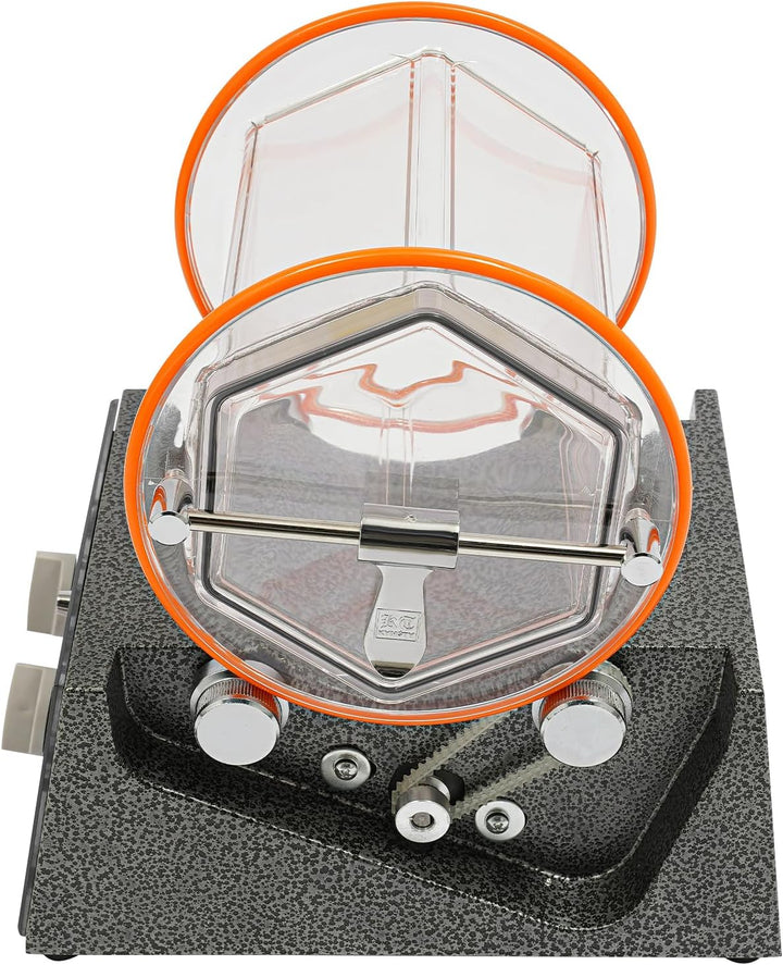 Poliermaschinen, 60W Poliertrommel Kugelmühle, Rotationspolierer Poliermaschine, 0-60 Minuten Timer,