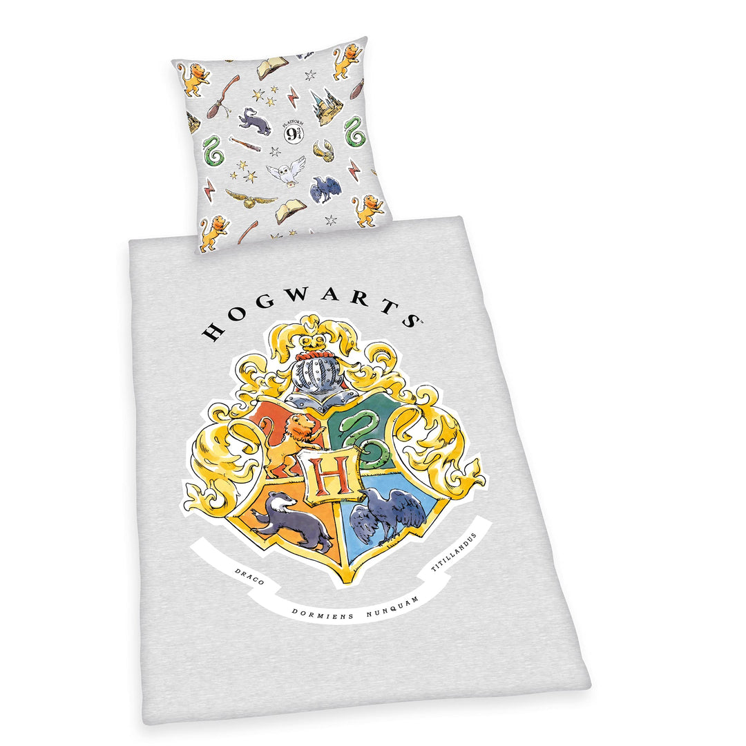 Herding Harry Potter Bettwäsche-Set, Kopfkissenbezug 70 x 90 cm, Bettbezug 140 x 200 cm, Mit leichtl