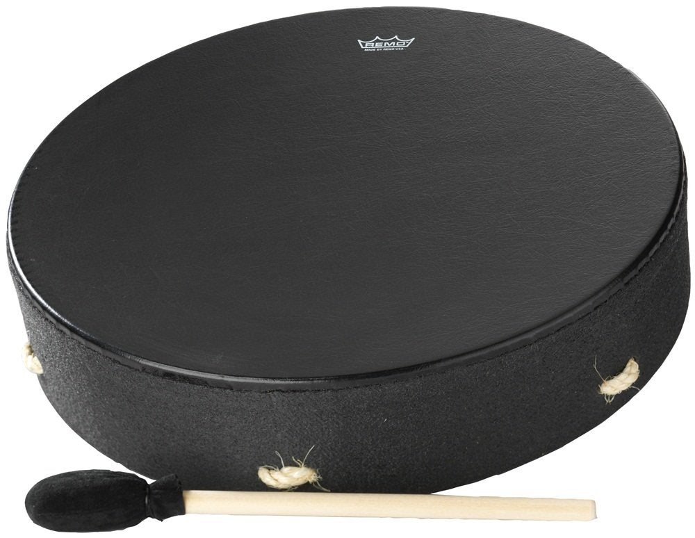 Remo World Percussion Buffalo E1-1316-BE 16" Drum Black Earth Einzelbett, Einzelbett