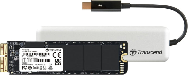 Transcend 480GB Highspeed JetDrive Thunderbolt PCIe™ Gen3 x4 Portable SSD Speichererweiterung für Ma