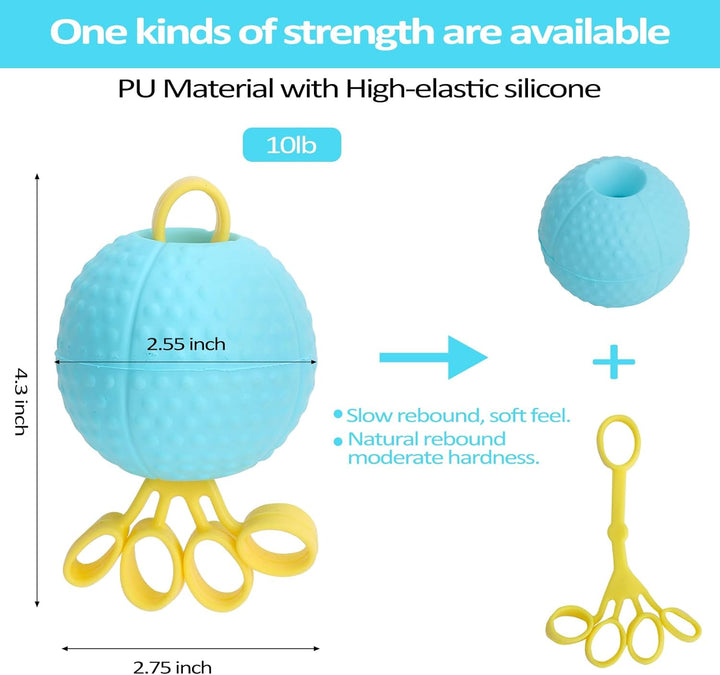 Grip Strength Trainer Ball mit Rutschfester Oberfläche Finger, Handgriffe für Krafttraining, multifu