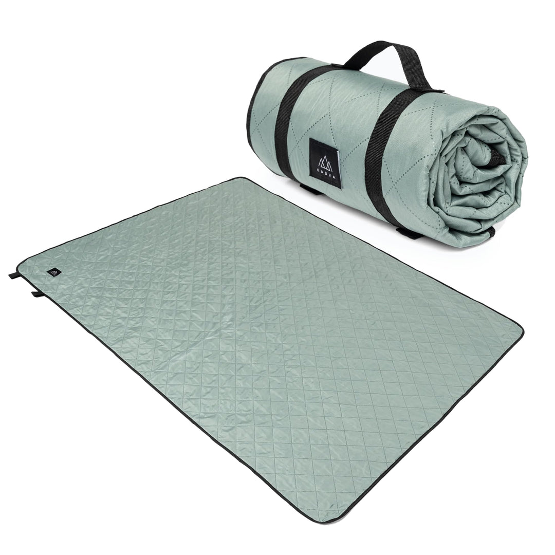 KADVA Picknickdecke Wasserdicht Rulo Graue Praktische Langlebige und Bequeme Outdoor Decke für die F