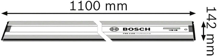 Bosch Professional Führungsschiene FSN 1100 (1,10 m Länge, kompatibel mit Bosch Professional GKS Kre