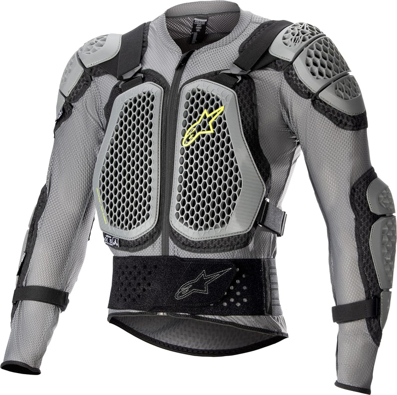 Alpinestars Bionic Action V2 Protektorenjacke (Gray,XL) XL GRAY BLACK YELLOW FLUO, XL GRAY BLACK YEL