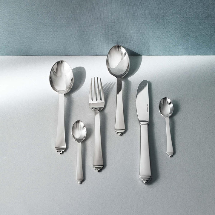 Georg Jensen GJ 073654 Pyramide Spiegel Dinner Löffel, Edelstahl, stainless steel, 2,30 x 4,3 x 19,2