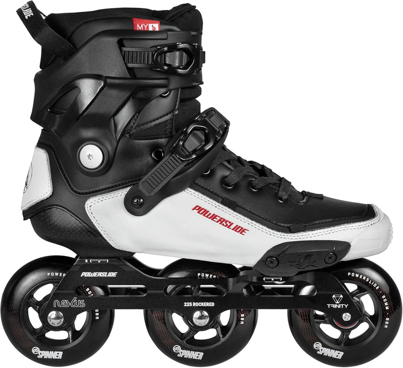 Powerslide Inline Skate Tau 90, für Urban, Freestyle und Fitness, für Damen und Herren 46EU EU, 46EU