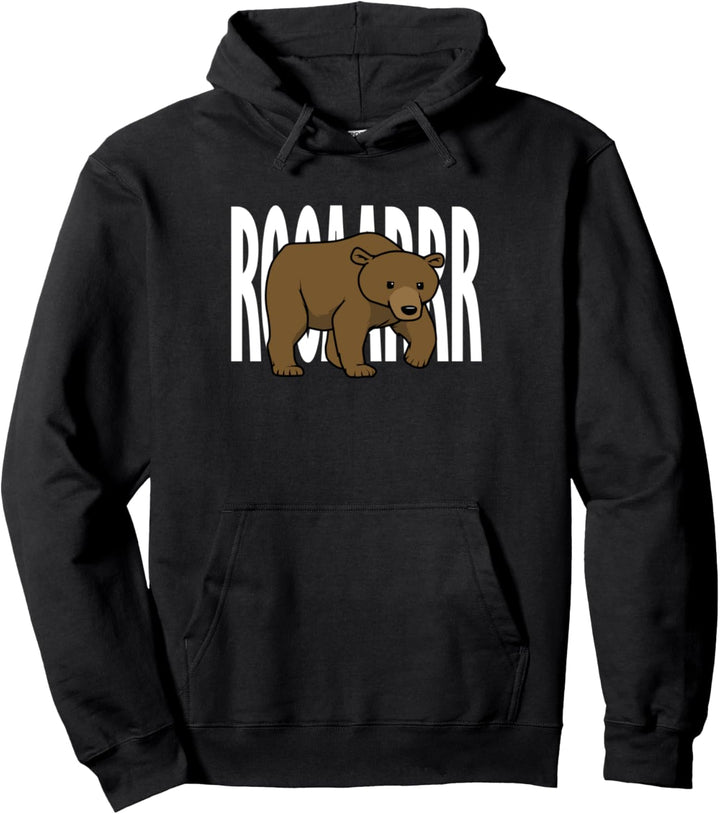 Cooler Braunbär Grizzly Roaarrr Wildlife Tier Pullover Hoodie