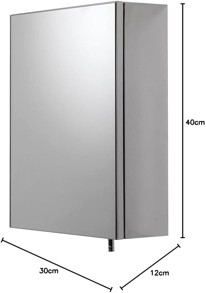 Croydex Schrank, Metall, Einzeltür Avon, Glas, Edelstahl, Single Door Avon Einzeltür, Avon Einzeltür
