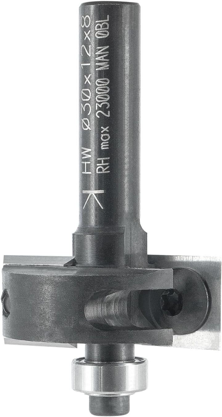 ENT 20310 Wendeplatten Falzfräser Schaft (S) 8 mm, Durchmesser (D) 30 mm, NL 12 mm, T 10 mm, GL 50 m