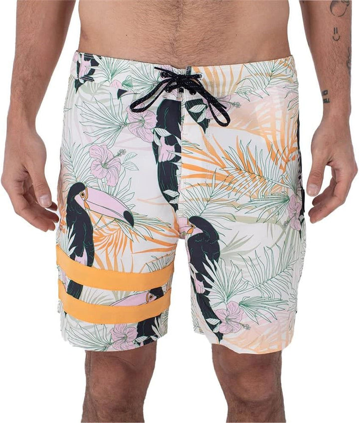 Hurley Herren Phantom-eco Block Party 18' Badeshorts für Herren 36 Barely Knochen, 36 Barely Knochen