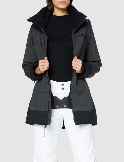 Burton Damen Lelah Snowboard JackegrünXS XL True Black Heather, XL True Black Heather