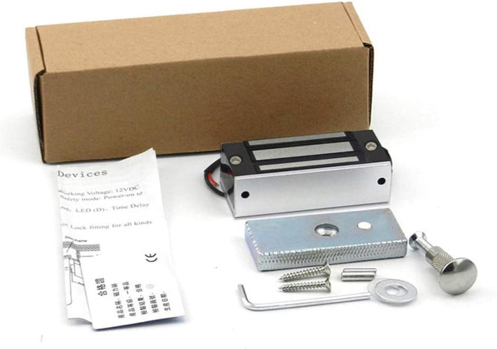 AMAO Elektronisches Magnetschloss, 60 kg, 132 kg, wasserdicht, DC 12 V, elektromagnetisches Schloss