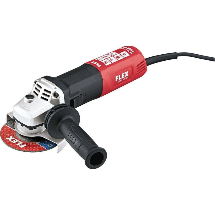 Flex Winkelschleifer (Schleifer 1500W, 125mm) LE 15-11 125 230/CEE - 447.722, Rot Schwarz