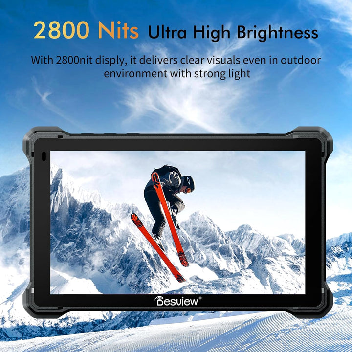 Desview R7II 7 Zoll Kamera Field Monitor 2600nits Touchscreen Feldmonitor mit 4K HDMI Eingang/Ausgan