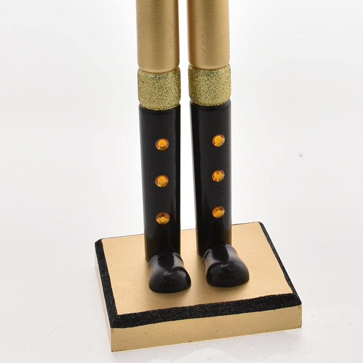 BAKAJI Riesiger hölzerner Nussknacker Soldat Weihnachtsnussknacker Höhe 106 cm Gemalte Kleider Bart