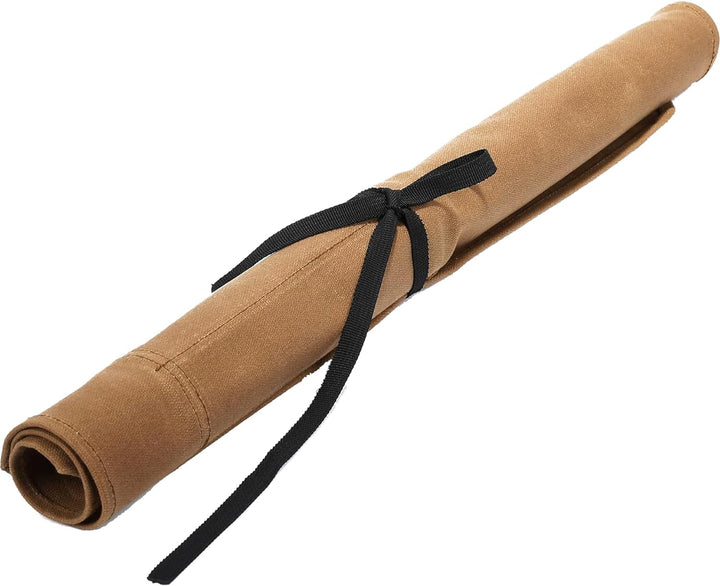 Professionelle Kochmesserrolle, Aufbewahrungstasche für Küchenmesser, gewachstes Segeltuch, Mehrzwec