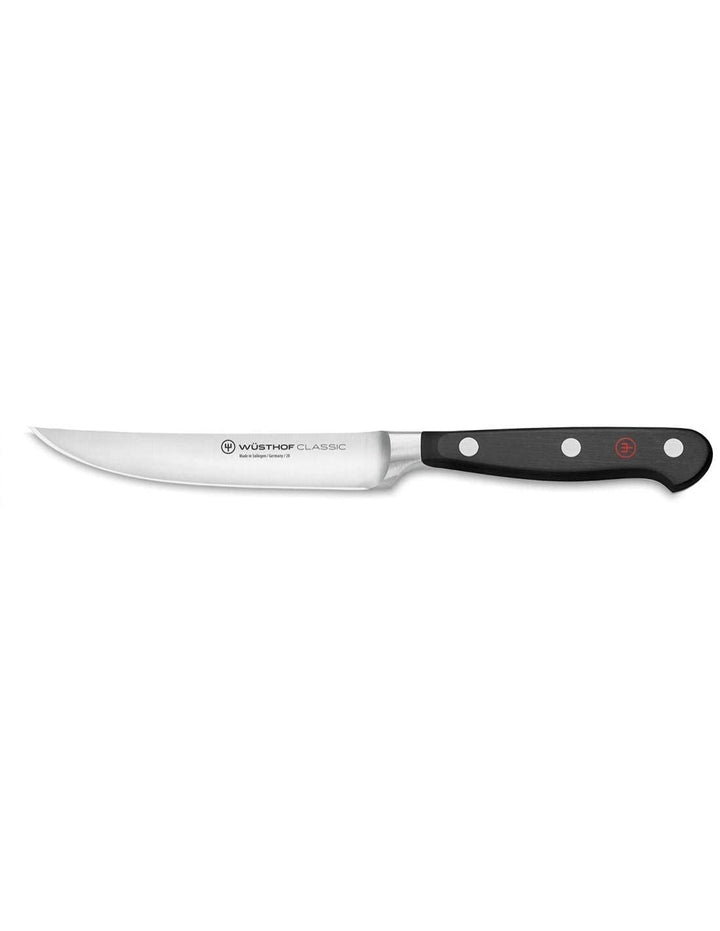 WÜSTHOF Classic Steakmesser 12 cm, Schwarz Schwarz Einzelmesser, Schwarz Einzelmesser