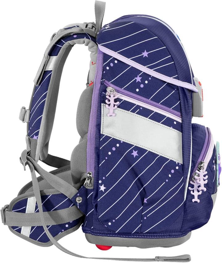 Step by Step Schulranzen-Set 2IN1 PLUS Pegasus Emily 6-teilig, lila, Pegasus-Desgin, ergonomischer T