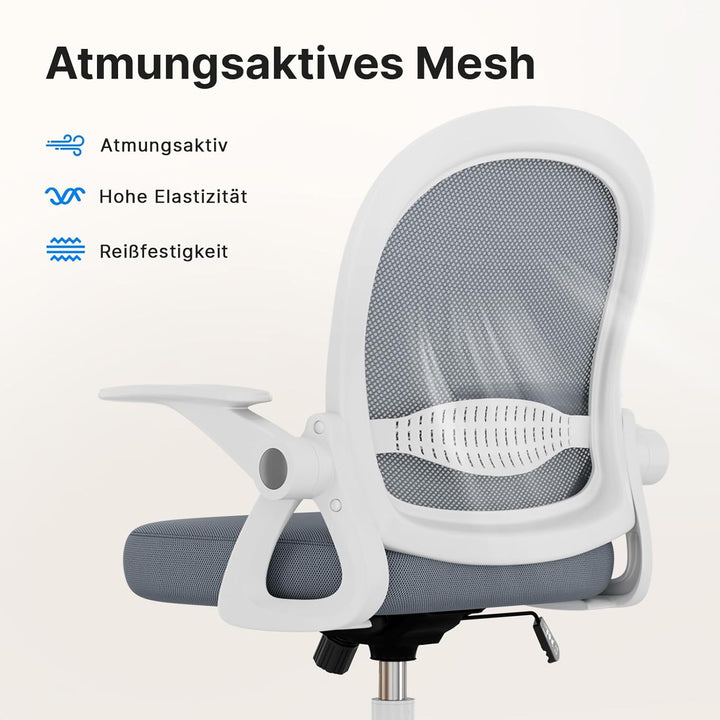 rattantree Ergonomischer Bürostuhl, Schreibtischstuhl mit Atmungsaktiver Rückenlehne, Höhenverstellb