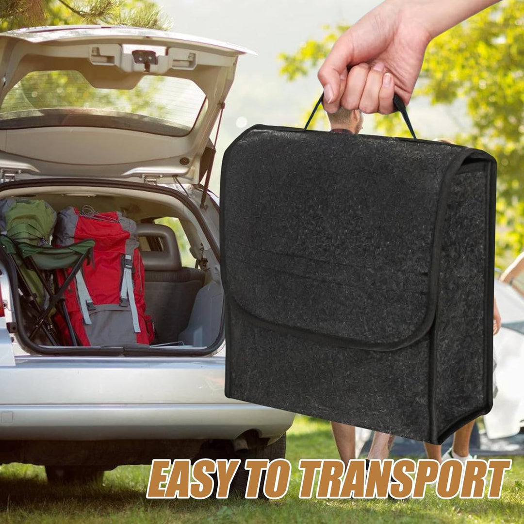 Auto Kofferraumtasche Organizer aus Filz: 30 x 17 x 29cm Auto Kofferraum Organizer, Vliesstoff Koffe