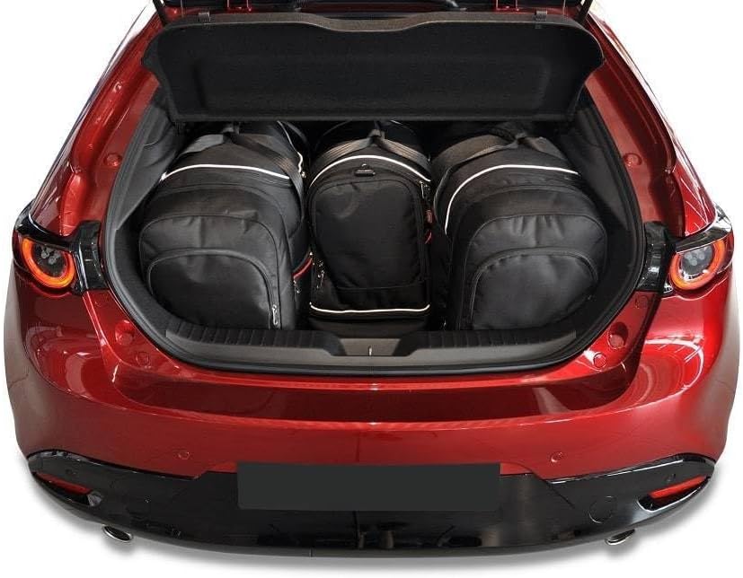 KJUST Dedizierte Reisetaschen 4 stk kompatibel mit MAZDA 3 HATCHBACK IV (BP) 2018+