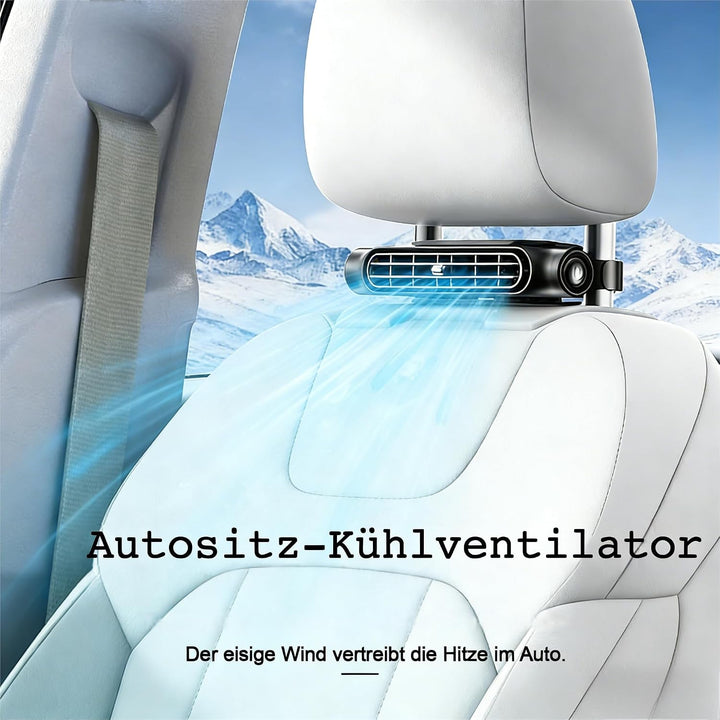 HoldOneLight Tragbarer Hand-Turbo-Ventilator mit Eiskühlung, 5-Gang, wiederaufladbar, faltbar, 3-in-
